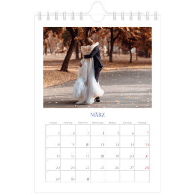 Fotokalender A5 — Kobalt Klassik [Marsch]