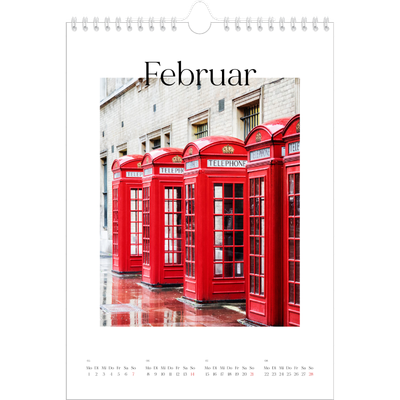 Fotokalender A4 (20 x 30 cm) — Mein Reisebericht [Februar]