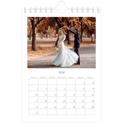 Fotokalender A5 — Kobalt Klassik [Mai]