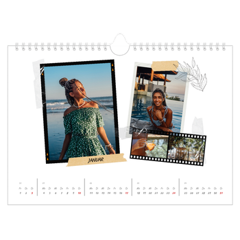 Fotokalender A4 — Scrapbook-Flair