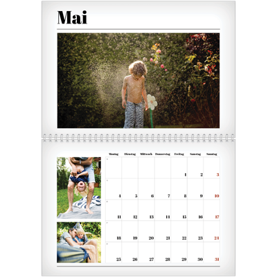 Fotokalender A4 doppelt (30 x 40 cm) — Zeitschriften-Stil [deckblatt]