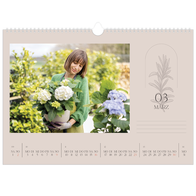 Fotokalender A3 — Einfach botanisch [Marsch]