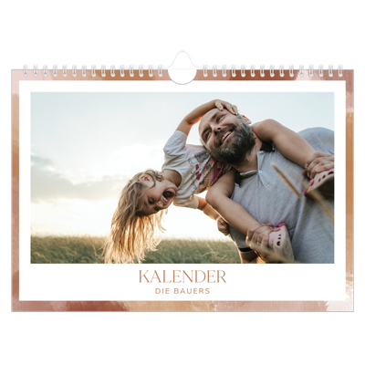 Fotokalender A4 — Farbpinsel-Effekt [deckblatt]