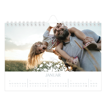 Fotokalender A5 — Blumenmotiv