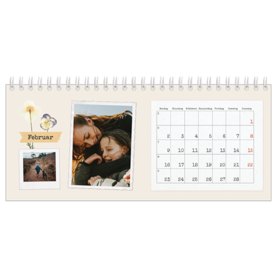Tischkalender — Vintage Scrapbook [Februar]