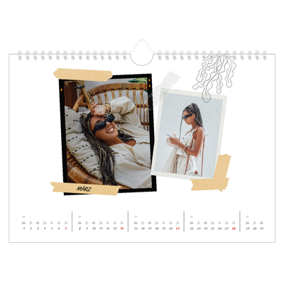 Fotokalender A4 — Scrapbook-Flair [Marsch]