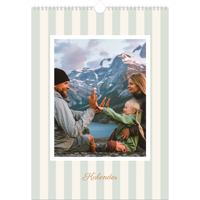 A3 Jahreskalender — Schrift und Streifen [deckblatt]