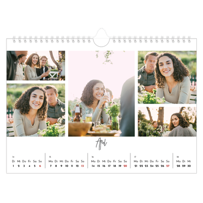 Fotokalender A4 — Fotoarrangement [April]