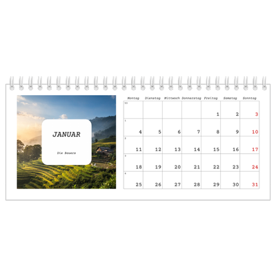 Tischkalender — Die ganze Geschichte [Januar]