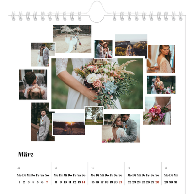 Jahreskalender Quadratisch — Collage shapes [Marsch]