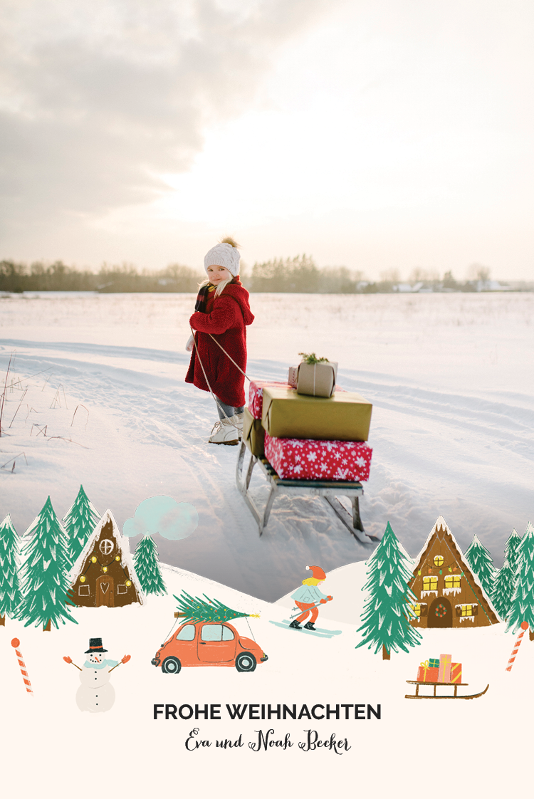 Fotokarten — Weiße Weihnacht