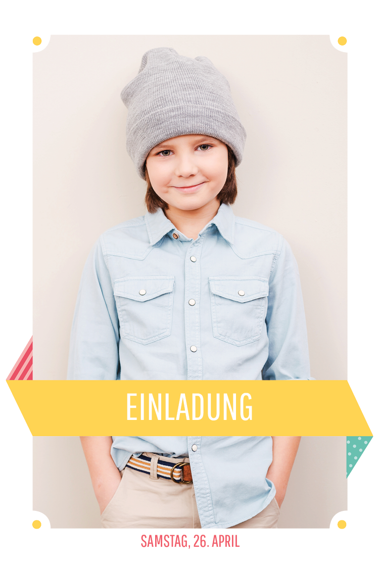 Einladungskarten — Festliches Band