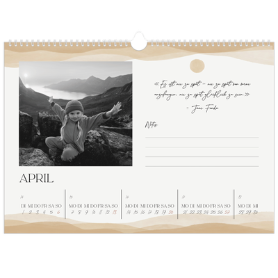 Fotokalender A3 — Positive Zitate [April]