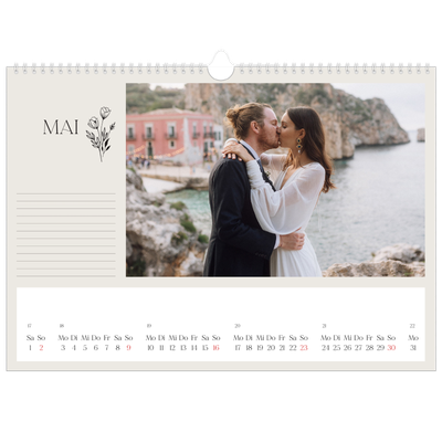 Fotokalender A3 — Blühende Initialen [Mai]