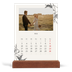 Tischkalender mit Holzfuß Hochformat  — Tinte und Efeu [deckblatt]