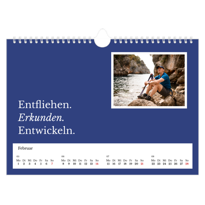 Fotokalender A4 — Redaktionelle Erde [Februar]