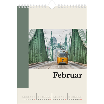 Fotokalender A4 (20 x 30 cm) — Sehenswürdigkeiten der Welt [Februar]