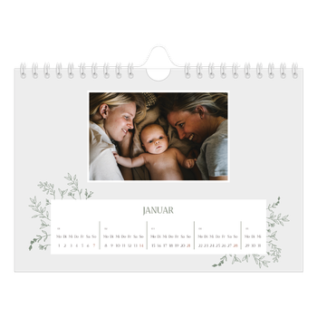 Fotokalender A5 — Zart geblümt