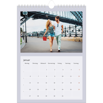 Fotokalender A4 — Farbenfroher Hintergrund