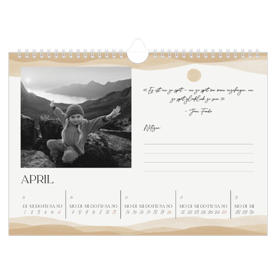 Fotokalender A4 — Positive Zitate [April]