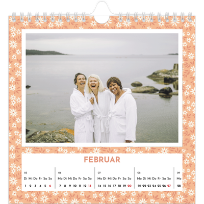 Jahreskalender Quadratisch — In voller Blüte [Februar]