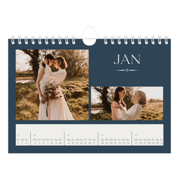 Fotokalender A5 — Schiefer und Serifen