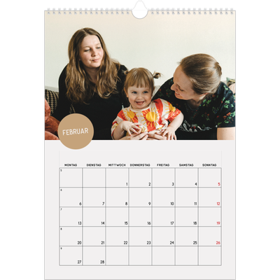 Fotokalender A4 (20 x 30 cm) — Fotosticker [Februar]