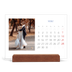 Tischkalender mit Holzfuß Querformat  — Kobalt Klassik [Marsch]