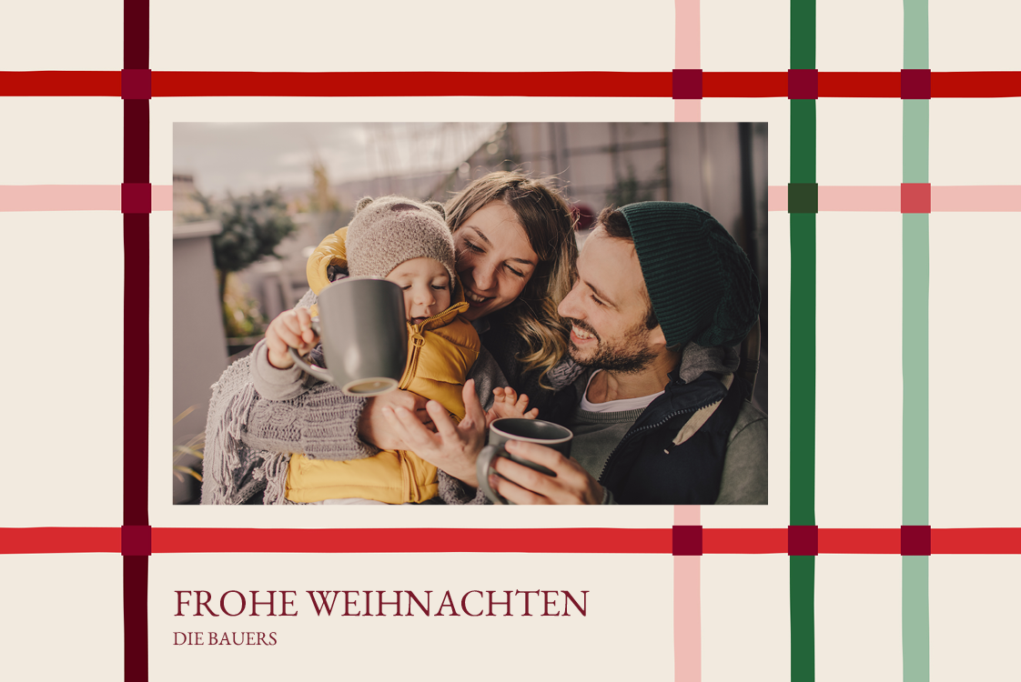 Fotokarten — Gemütliches Karo