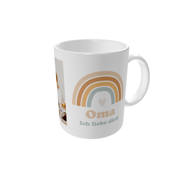 Tasse bedrucken — Omas Regenbogen