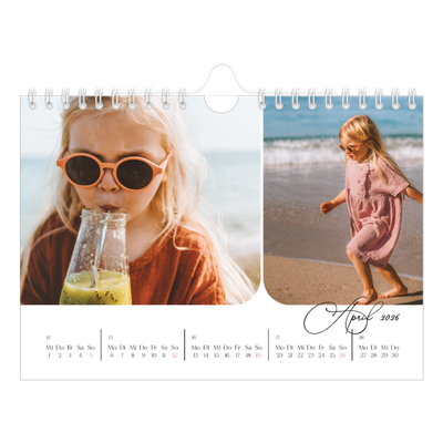 Fotokalender A5 — Schrift und Schnappschüsse [April]