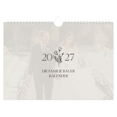 Fotokalender A4 — Blühende Initialen [deckblatt]