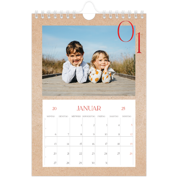 Fotokalender A5 — Ein Hauch von Rot