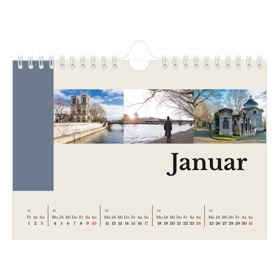 Fotokalender A5 — Sehenswürdigkeiten der Welt [Januar]