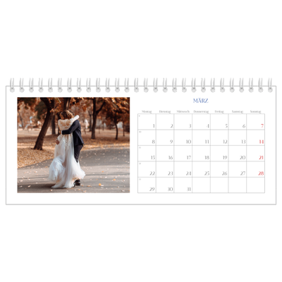 Tischkalender — Kobalt Klassik [Marsch]
