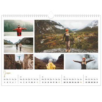 Fotokalender A3 — Handgeschrieben