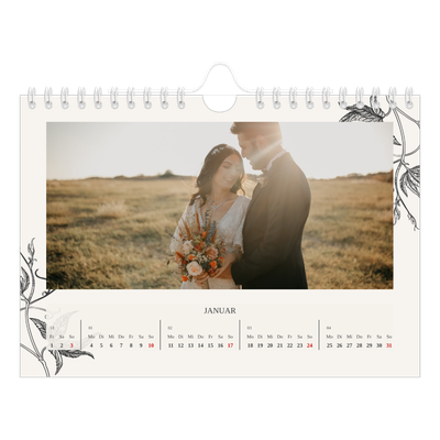 Fotokalender A5 — Tinte und Efeu [Januar]
