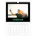Fotokalender A4 (20 x 30 cm) — Bunte Schrift [Februar]
