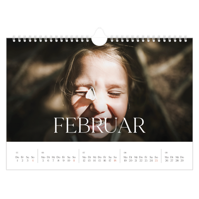 Fotokalender A4 — Zwölf große Monate [Februar]