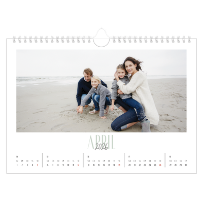 Fotokalender A4 — Een bedankje [April]