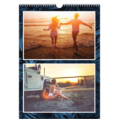 A3 Jahreskalender — Tropische Blätter [deckblatt]