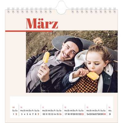 Jahreskalender Quadratisch — 90er Nostalgie [Marsch]