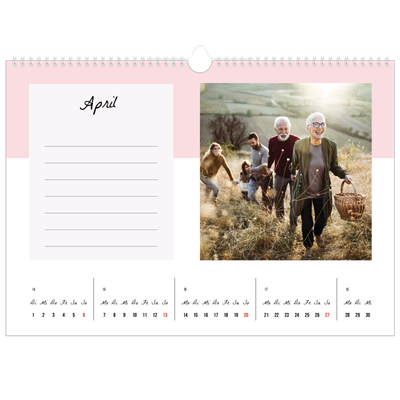 Fotokalender A3 — Listen Kalender [April]