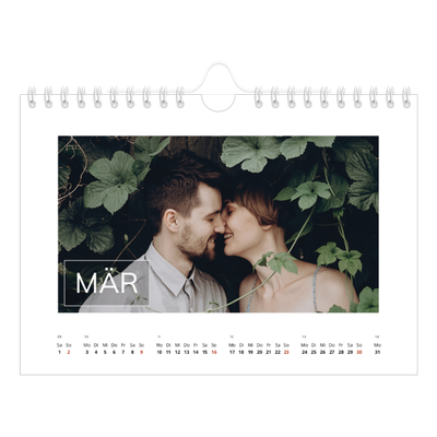 Fotokalender A5 — Datumsfeld-Overlay [Marsch]