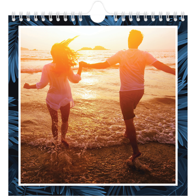 Jahreskalender Quadratisch — Tropische Blätter [deckblatt]