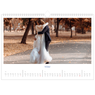 Fotokalender A3 — Kobalt Klassik [Marsch]