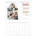 Fotokalender A4 (20 x 30 cm) — Bunte Schrift [Januar]