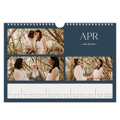 Fotokalender A4 — Schiefer und Serifen [April]