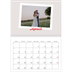 Fotokalender A4 doppelt (30 x 40 cm) — Karminrote Signatur [April]
