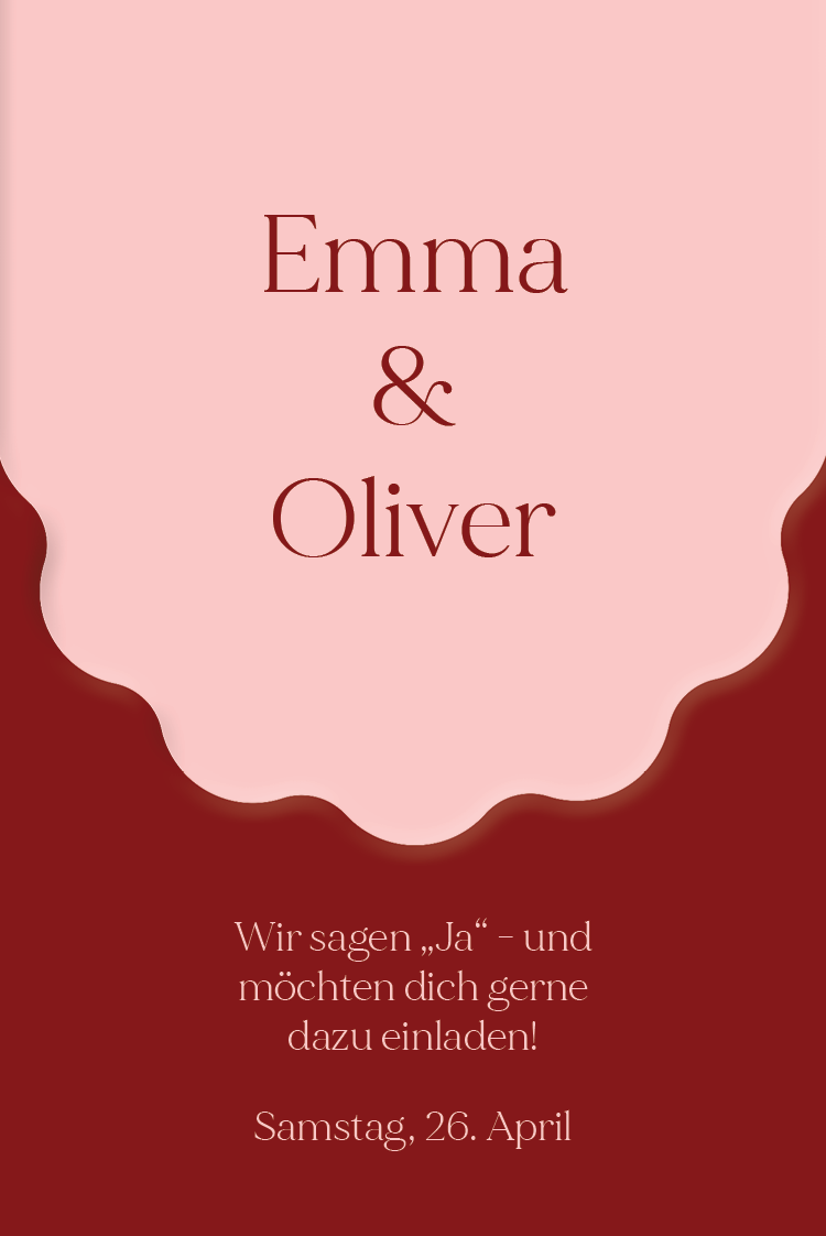 Einladungskarten — Pulsierende Liebe